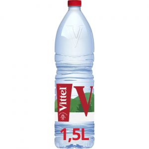 Vittel Eau min&eacute;rale naturelle - Eau plate - Lot 12 bouteilles 1,5 L