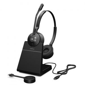 Jabra Engage 55 SE MS Duo Casque sans fil DECT + Dongle USB-C + Station de charge