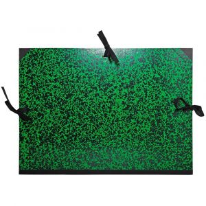 EXACOMPTA Carton &agrave; dessin Annonay avec rubans 37x52 cm - Pour formats B3 et 1/2 raisin - Vert