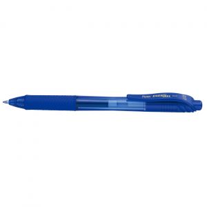 Pentel Stylo roller r&eacute;tractable EnerGel BL107 pointe moyenne (0,7&nbsp;mm) avec zone de pr&eacute;hension - Encre Bleue