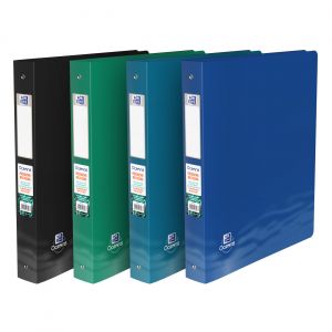 Oxford Classeur 4 anneaux A4 maxi Oceanis - Polypro recyclé - Dos 4 cm - Assortis