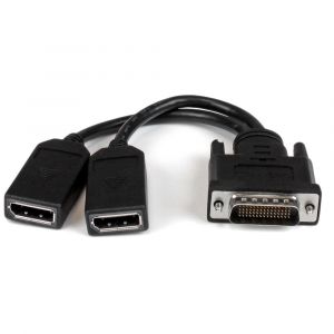 StarTech.com C&acirc;ble adaptateur DMS-59 (LFH) vers 2x DisplayPort de 20cm - C&acirc;ble en Y DMS 59 (M) vers double DP (F), 2x DisplayPort, 3840 x 2160 pixels,