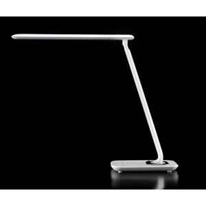 Aluminor Lampe de bureau Bob - Led int&eacute;gr&eacute;e - 7W - Bras et t&ecirc;te articul&eacute;s - Blanc Laqu&eacute;
