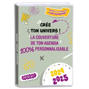 SANS MARQUE Agenda Septembre &agrave; Septembre 2025, 1 jour/page. Grille couleur. 1 Couverture personnalisable