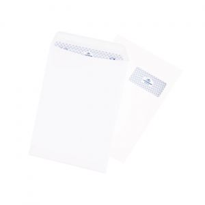 La Couronne Enveloppe blanche C4 229 X 324 mm 90g - Fen&ecirc;tre 110 x 50 - autocollante avec bande protectrice  - Lot de 250