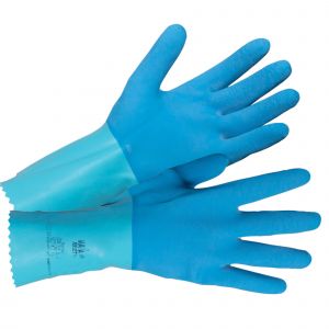 MAPA Gants de m&eacute;nage Mapa Jersette 301 bleus taille 8, lot de 5 paires