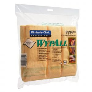 WYPALL 6 lavettes microfibres Wypall Kimberly-Clark jaune