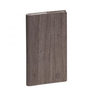 EXACOMPTA Agenda de poche Espace 17 Woody 9 x 17,5 cm Semainier Janvier &agrave; d&eacute;cembre 2026 - Taupe