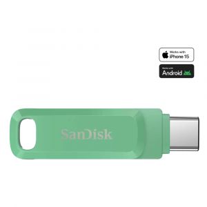 SanDisk Ultra Dual Drive Go, 512 Go, USB Type-C, 3.2 Gen 1 (3.1 Gen 1), 400 Mo/s, Pivotant, Vert SDDDC3-512G-G46AG
