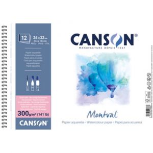 CANSON Album papier aquarelle 'Montval', 240 x 320 mm, 300 g