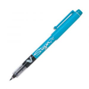Pilot V-Sign Pen Stylo feutre &agrave; capuchon pointe moyenne 2 mm - Turquoise