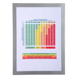 EXACOMPTA Pochette d'affichage magn&eacute;tique A4 - Argent