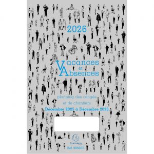 Exacompta Planning Vacances et Absences - 20 x 29,7 cm - 2026