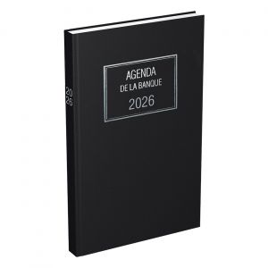 Lecas Agenda de Banque large - 18 x 29 cm - 2 volumes - 2026