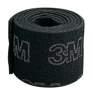 SCOTCH BRITE Rouleau abrasif r&eacute;curage difficile Scotch-Brite noir 3 m