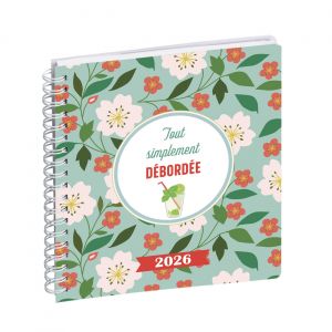 Exacompta Agenda semainier Lady 18S Dodo and Cath visuel débordée - Spiralé - 15 x 17 cm - 2026