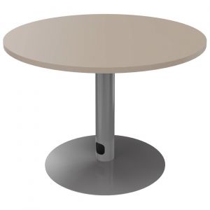 Table ronde 100 cm - Piètement tulipe Aluminium - Plateau Argile