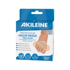 Akileïne Protecteur Hallux Valgus Triple Action TL 2uts