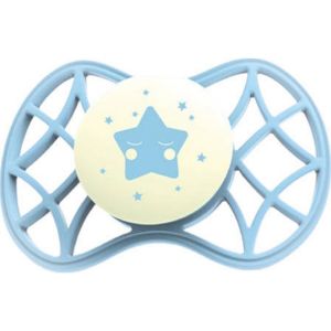 Nuvita Sucette T&eacute;tine Sym&eacute;trique 0M+ Glow Aquamarine 1 Unit&eacute;