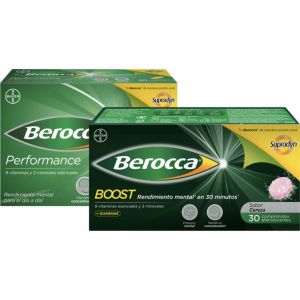 Berocca Pack Boost Guaran&aacute; 30comp efervescentes + Performance 30comp