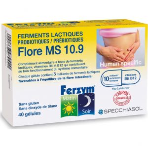 Specchiasol Ferzym Flore Ms 10.9 40 G&eacute;lules