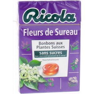 Ricola Bonbons aux Plantes Suisses Goût Fleurs de Sureau 50g