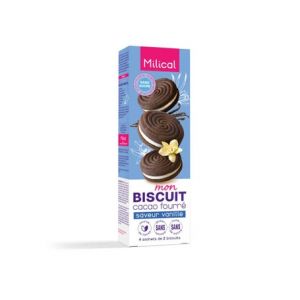Milical Nutrition Biscuits Cacao Fourres Vanille 8uts