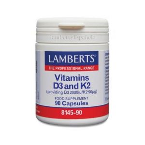 Lamberts Vitamina D3 2000Ui+K2 90mcg 90caps