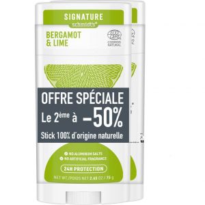 Schmidt's Signature Déodorant Bergamote Citron Vert 2x75g