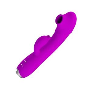 Pretty Love Regina Vibromasseur-Sucker Rechargeable Violet 1ut