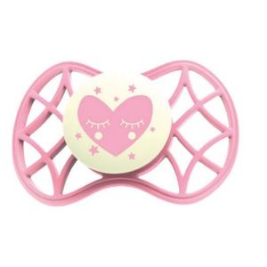 Nuvita Sucette T&eacute;tine Sym&eacute;trique 0M+ Glow Cashmere Rose 1 Unit&eacute;