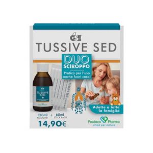 Gse Tussive Sed Duo Sirop Toux Sèche 120ml + 6 Stick Pack