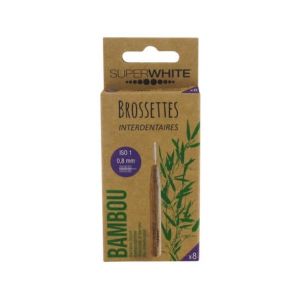 Superwhite Brossette Inter-Dentaire Bambou 0,8mm 8uts