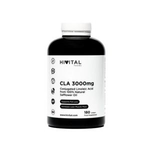 Hivital Foods CLA Acide Linoléique Conjugué 3000 mgpar dose 180 capsules