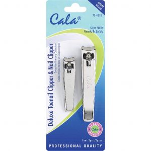 Cala Accesorios Deluxe Toenail Clipper &ampNail Clipper 2pcs