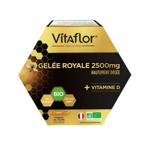 Vitaflor Gelée Royale 2500mg + Vitamine D 20x10ml