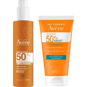 Avène Pack Cleanance SPF50+ 50ml + Spray Invisible SPF50 200ml
