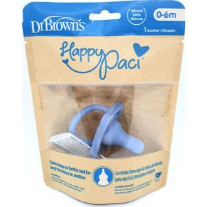 Dr Brown's Silicone Sucette Bleu 0- 6 M