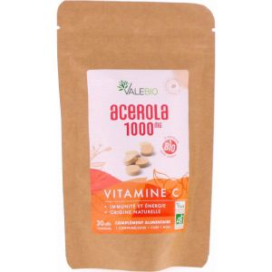 Valebio Ac&eacute;rola 1000mg Vitamine C 30 Comprim&eacute;s