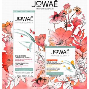 Jowae Coffret Anti-Rides Crème Légère 40ml + Crème Masque Récupératrice Nuit 40ml