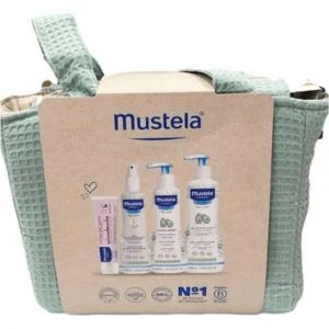 Mustela B&eacute;b&eacute; Set Trousse Sac Poussette Menthe Peau Normale