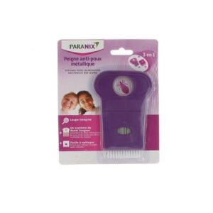 Paranix Peigne Métallique Anti-Poux 3 En 1 1ut