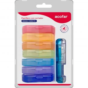 Acofar Pastillero Compacto Semanal + Cortador