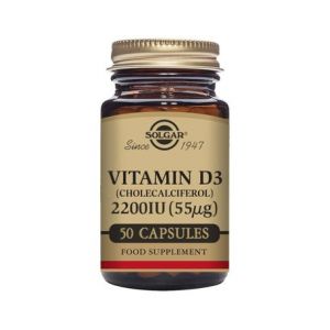 Solgar Vitamine D3 2200 Ui (cholécalciférol) 50 Caps