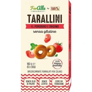 ForAlle Tarallini avec Tomate et Origan Sans Gluten 180g