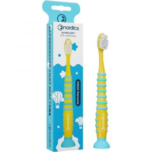 Nordics Brosse Dents Enfants 10.500 Fusée Jaune 1ut