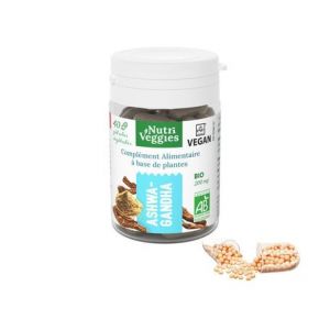 Nutri Veggies Ashwagandha Bio 40 G&eacute;lules