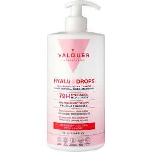 Valquer Hyaludrops Lait Corps Fraise et Karité 72H 700ml