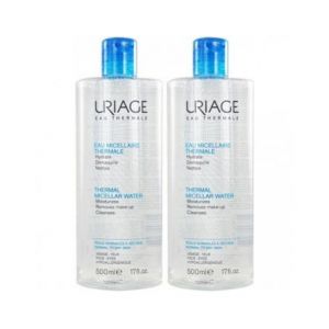 Uriage Eau Micellaire Thermale Peaux Normales &agrave; S&egrave;ches 500ml lot de 2