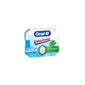 Oral-B Hollywood Chewing-Gum Sans Sucres Menthe Verte 10uts
